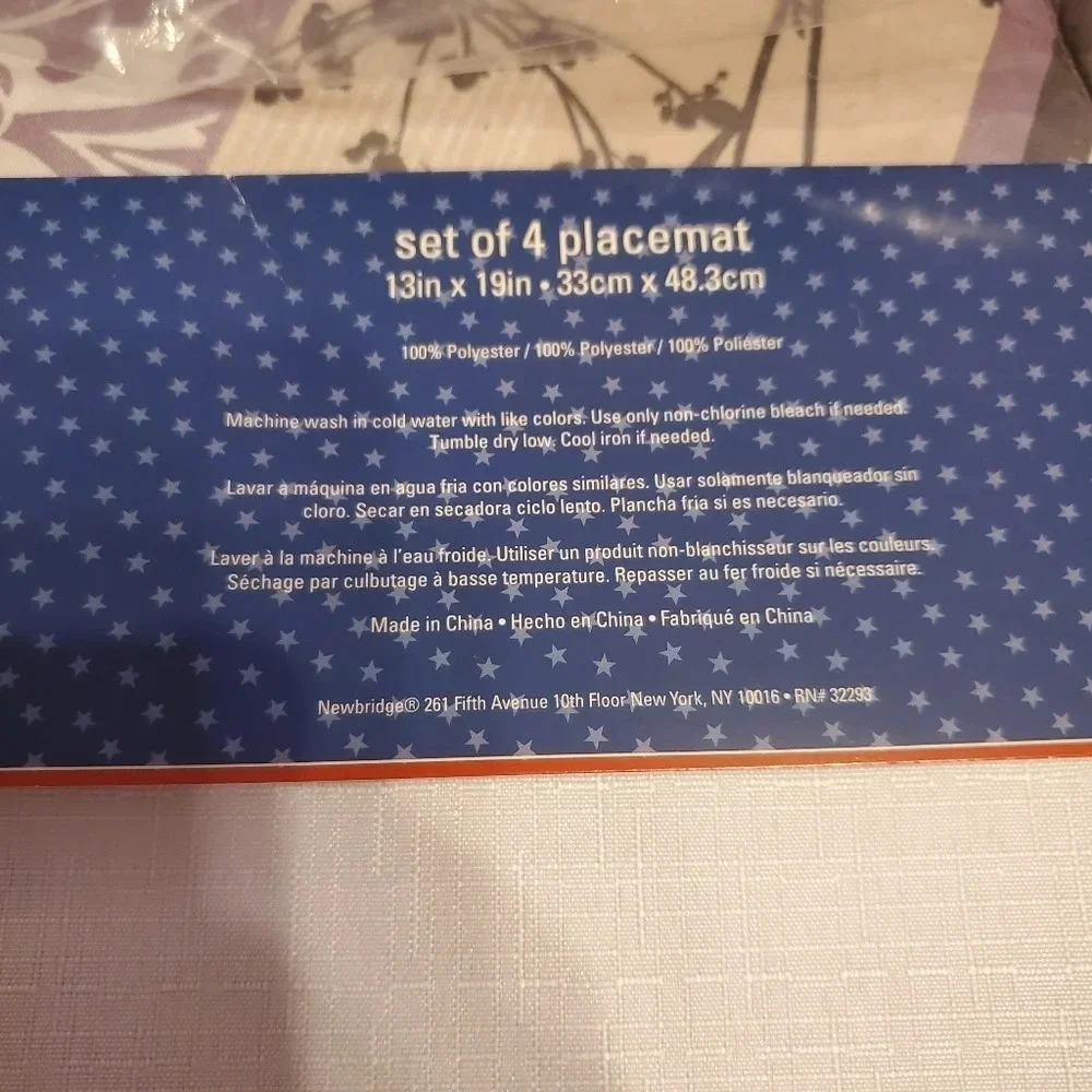 Americana Patriotic Doggie Placemats Set of 4